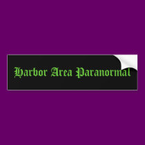Harbor Area Paranormal Bumper Sticker bumper stickers