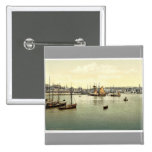 Harbor, II., Ramsgate, England classic Photochrom Button
