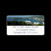 Harbor in St. Thomas Address Label labels