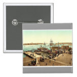 Harbor, Portsmouth, England classic Photochrom Pins