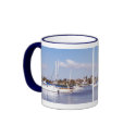 Harbor Sailboats Mug by farmer77 Harbor Sailboats Mug