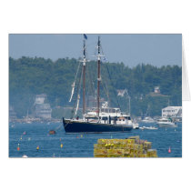 Harbor Scene Greeting Card