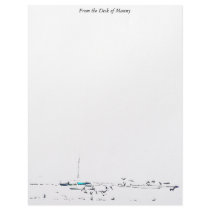 Harbor Seabirds Personalized Letterhead by farmer77 Harbor Seabirds Personalized Letterhead