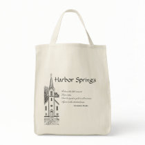 Harbor Springs Grocery Tote Canvas Bags