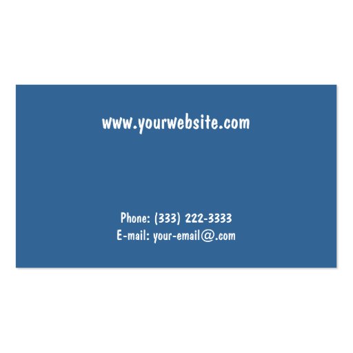 Harbor View Business Cards (back side)