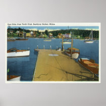 Harbor View from East Side of Yacht Club Poster