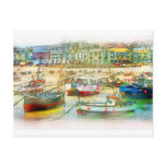 harbour, painting, boat, st., ives, cornwall,
