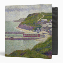 Harbour at Port-en-Bessin at High Tide, 1888 3 Ring Binders