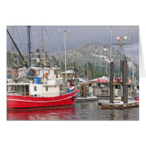 Harbour marina snowfall cards