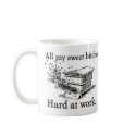 hard at work mugs
