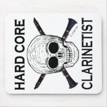 Hard Core Clarinetist Mouse Pads