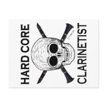 Hard Core Clarinetist Post Card