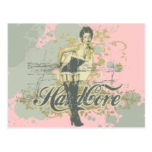 Hard Core Girl T-shirts and Gifts Postcard