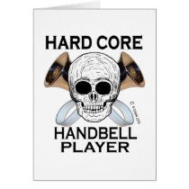 Hard Core Handbell Player Greeting Cards
