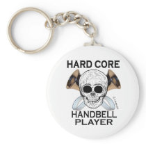 Hard Core Handbell Player Keychain