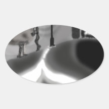 hard hope oval sticker