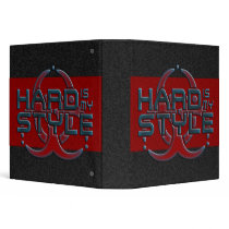hard is my style - black & dark red | hardstyle vinyl binder