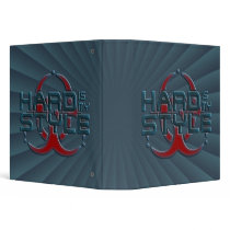 hard is my style - dark blue radial | hardstyle binder