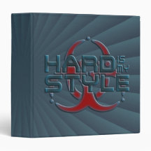 hard is my style - dark blue radial | hardstyle binder