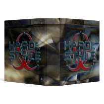 hard is my style - dark mosaic | hardstyle music 3 ring binder