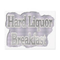 Hard Liquor Breakfast Club postcards by thornysmith Hard Liquor Breakfast Club postcards