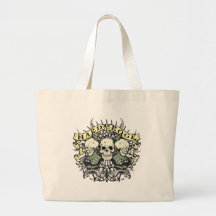 Hard Rock Skull and Guitars Canvas Bag