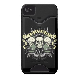 Hard Rock Skulls Guitars Music iPhone 4 4s Case casemate_case