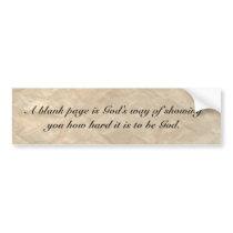 Hard to be God Bumper Sticker
