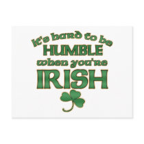 Hard to be Humble Irish Joke Postcards postcards