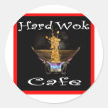 Hard Wok Cafe Thailand Round Stickers