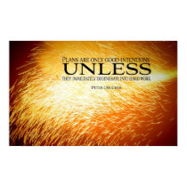 Hard Work Motivational Poster Print