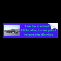 Hard Working Bumper Sticker bumper stickers by georgemeyer Hard Working Bumper Sticker bumper stickers