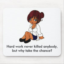 Hard Working Secretary mousepads by foxxy13 Hard Working Secretary mousepads