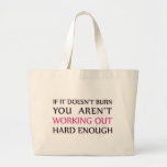 Hard Workout Saying Bags