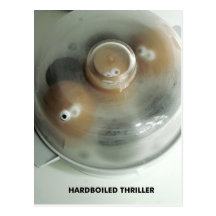 Hardboiled thriller postcard