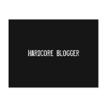 Hardcore blogger postcards