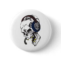 hardcore dee jay skull pins