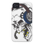 hardcore dee jay skull iphone 4 case-mate case