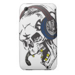 hardcore dee jay skull case-mate iphone 3 cases