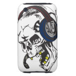 hardcore dee jay skull iphone 3 tough cases