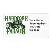 Hardcore Farmer Custom Shipping Label