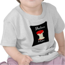 Hardcore Vegan Apple Design t-shirts