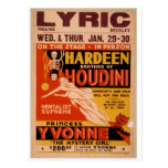 Hardeen brother of Houdini, 'The Mystery Girl' Postcard