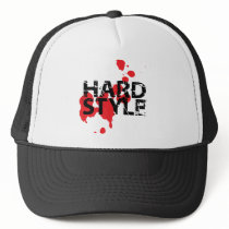 hardstyle, hardcore, old, skool, t-shirts, tshirts, deejay, club, wear, rave, smiley, merchandise, dance, defqon, qlimax, party, headhunterz, zany, showtek, hard, bass, jump, style, music, gas, mask, gabba, gabber, Trucker Hat with custom graphic design