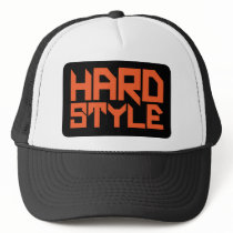 hardstyle, hardcore, trance, techno, old, skool, house, jumpstyle, gabba, gabber, hard, dance, dancer, music, club, clubbing, wear, clothing, merchandise, party, rave, raver, fantazia, qlimax, q-dance, masters, drugs, deejay, neon, smiley, pub, bar, t-shirt, tee-shirt, gas, mask, Trucker Hat with custom graphic design