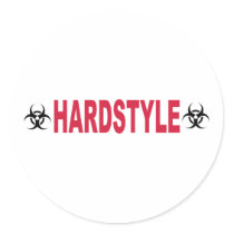 Hardstyle Round Sticker