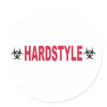Hardstyle Round Sticker