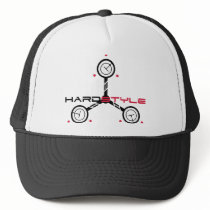 hardstyle, hardcore, old, skool, t-shirts, tshirts, deejay, club, wear, rave, smiley, merchandise, dance, defqon, qlimax, party, headhunterz, zany, showtek, hard, bass, jump, style, music, gas, mask, gabba, gabber, Trucker Hat with custom graphic design