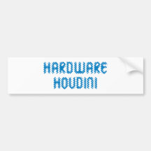 hardware Houdini wizard Bumper Sticker