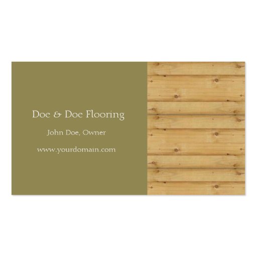 Hardwood Flooring/Flooring Contractor/Wood Floor Business Card Templates (front side)